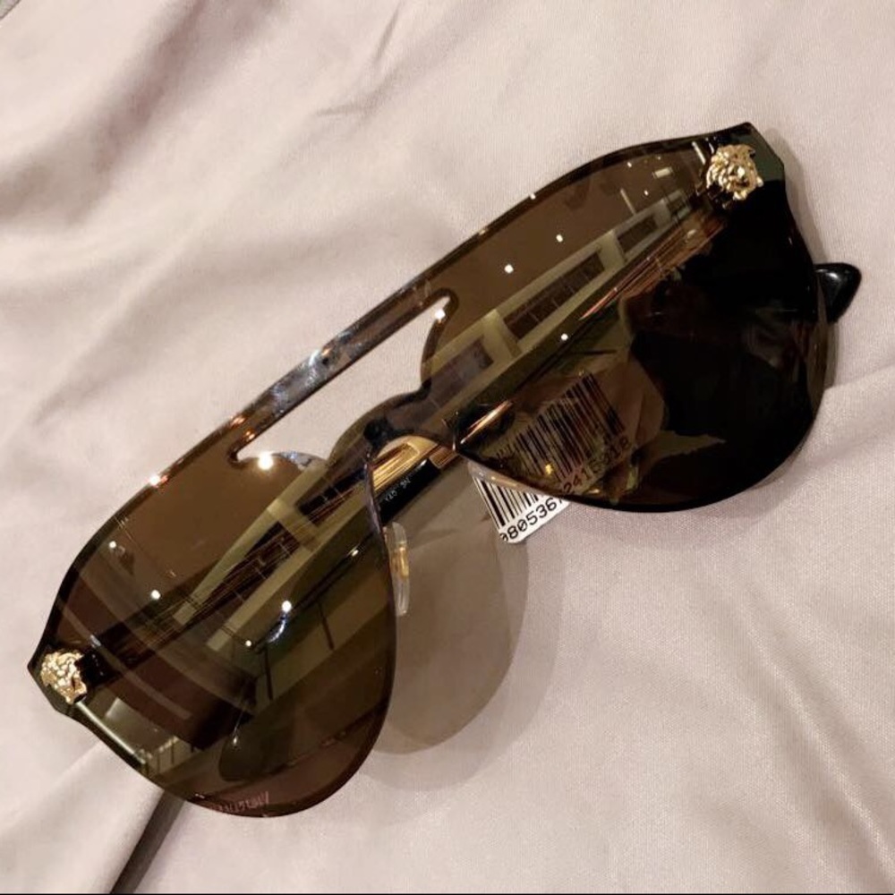 Versace VE2161 Mirrored Medusa Visor Sunglasses